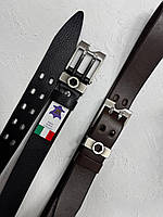 Чоловічий ремінь із відкривачкою та викруткою, 4 см, чорний