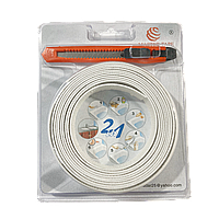 Стрічка бордюрна для ванних кімнат і кухні, 31мм * 3м Master Tape + ніж (01-728-31)