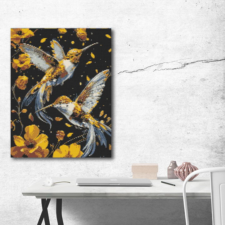 Алмазна мозайка 40*50 "Танець птахів" NoOD30759, Оригамі, фото 1