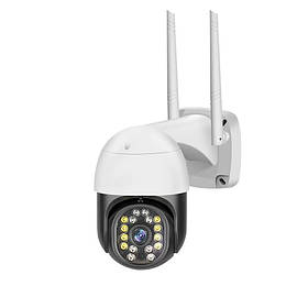 Камера відеоспостереження зовнішня C18 Tuya app Wi-Fi IP 3.0MP з нічним баченням і поворотним механізмом