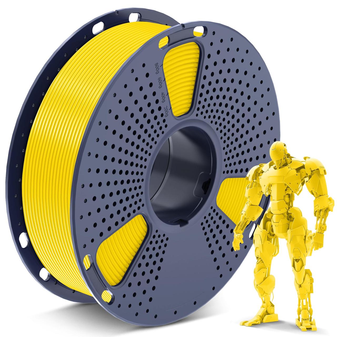 Пластик филамент SUNLU PLA Yellow, 1.75mm, 1kg, Желтий