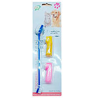 Зубна щітка двостороння з 2 насадками