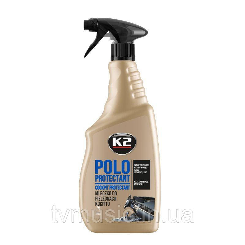 Поліроль для пластику K2 Polo Protectant Mat 750 мл (K417M)