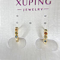 Сережки позолота Xuping Ювелірна біжутерія Конго дитячі Золотистий 10 мм S15292