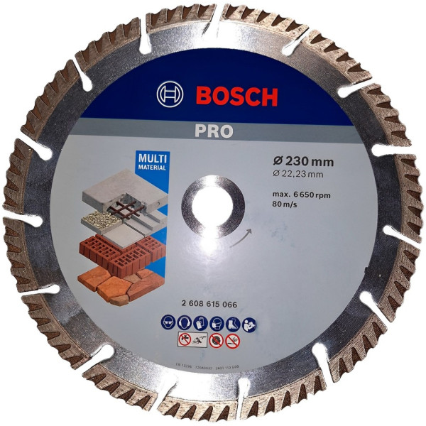 Алмазне коло Bosch Universal 230x22,23x2,6x10 мм, 10 шт.
