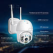 Вулична IP-камера відеоспостереження поворотна з віддаленим доступом Wi-Fi HD-68 3 МП камера зовнішнього спостереження, фото 8