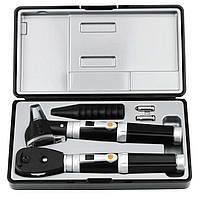 Набір діагностичний отоскоп, офтальмоскоп фіброоптичний із двома рукоятками