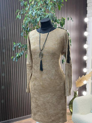 Елегантна жіноча сукня, тканина "Трикотаж" розмір 48, фото 1