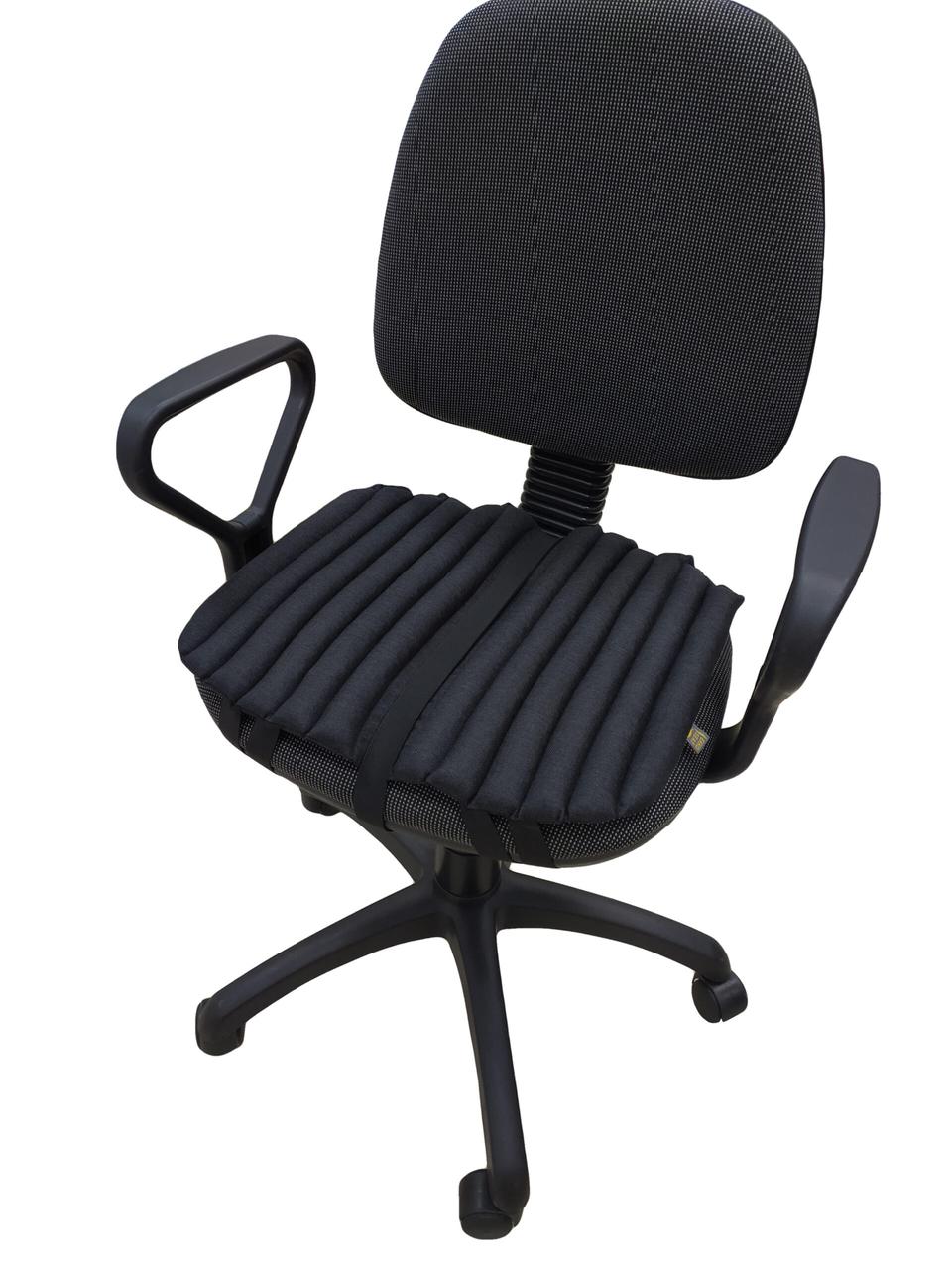 Ергономічна подушка  на офісне та комп’ютерне крісло. Сидіння. Графіт., Арт.59835