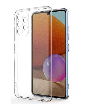 Силіконовий чохол для Samsung Galaxy A52 - Прозорий (із заглушками)