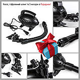 Комплект надувних меблів диван + 2 крісла сірий SW-00002659, фото 5