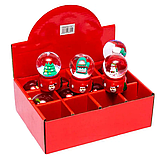 Сувенір снігова куля світиться 7 см., фото 2