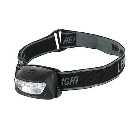 M-Tac ліхтар налобний 4+1 LED Black, фото 1