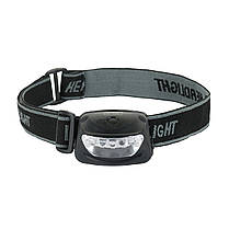 M-Tac ліхтар налобний 4+1 LED Black, фото 3