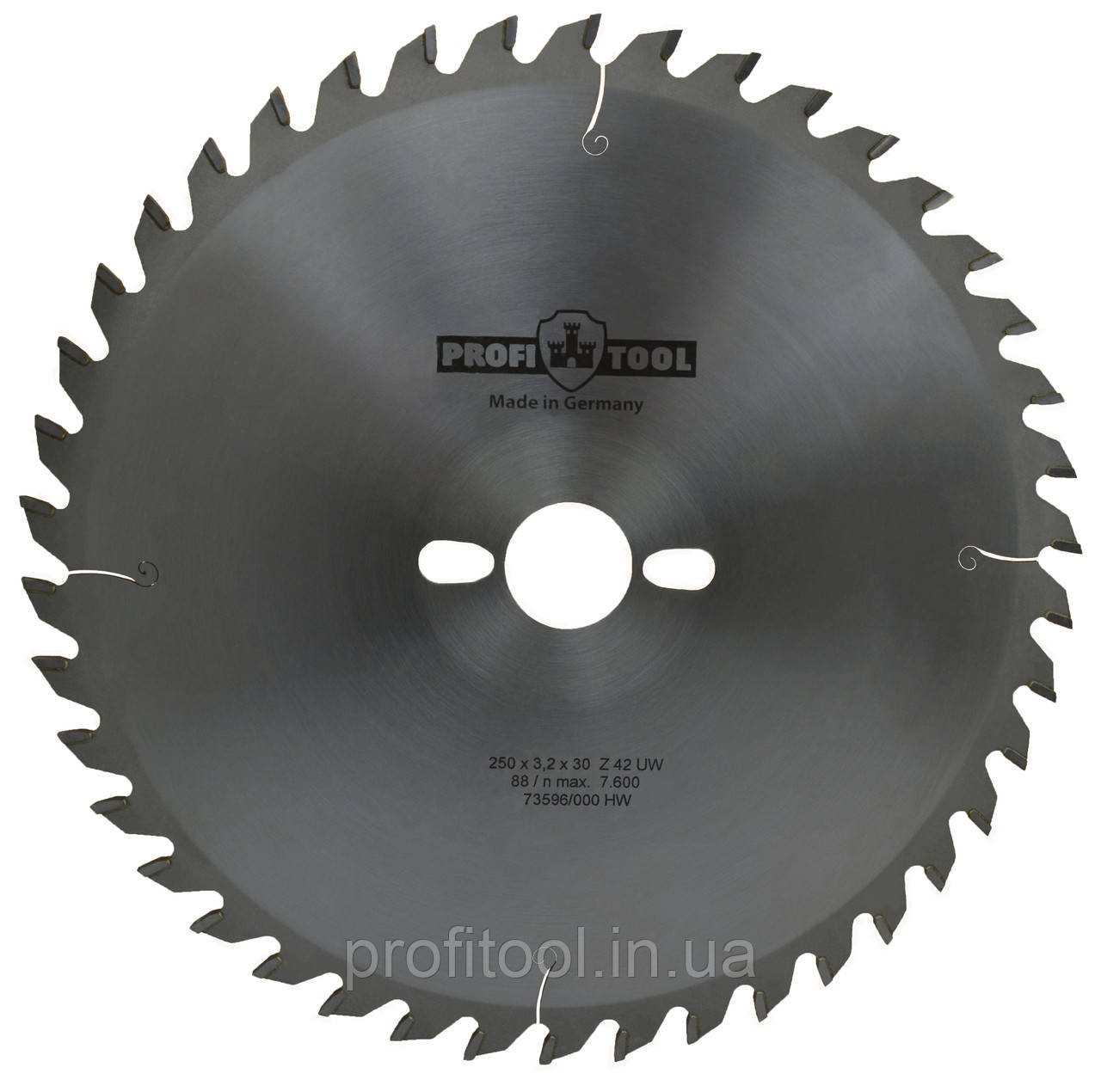 Диск пиляльний PROFITOOL - 250х3,2х2,2х30 мм Z=42, UW (ATB) (2125004)