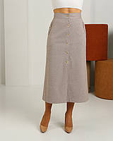 Тепла жіноча спідниця бежева