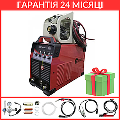 Зварювальний напівавтомат Edon ExpertMIG-5000Q + MMA (Єврорукав, 20-400 А, MIG/MAG 0.8-1.6 мм, MMA 1.6-6.0 мм, Гарантія 3 роки)