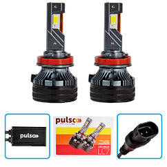 Світлодіодні LED автолампи PULSO H8;H9;H11;H16 LC7 20000Lm 2*85W 6000K 9-30V компл