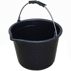 Відро будівельне 5л з носиком чорне для зручного наливання та перевезення бренд 32569