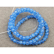 Намистини Сніговий кришталь 4мм синій