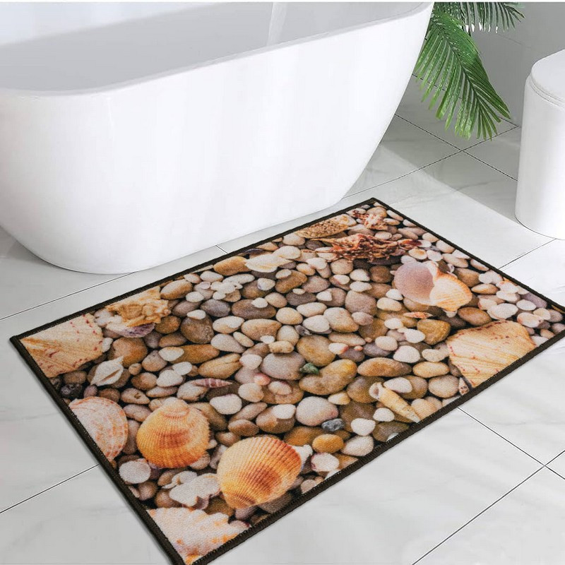 Килимок у ванну кімнату MAC Carpet Print 203В 80х120 см Бежевий