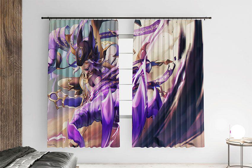 Штори з принтом «Cyno. Genshin Impact»