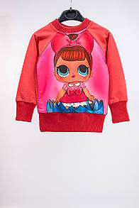 Джемпер дитячий для дівчинки з малюнком ЛОЛ двунитка