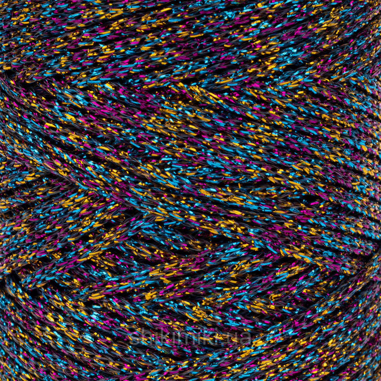 Трикотажний шнур з люрексом Knit Shine Stelo, колір Яскраве конфеті, фото 1