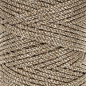 Трикотажний шнур з люрексом Knit Shine Stelo, колір Світле золото