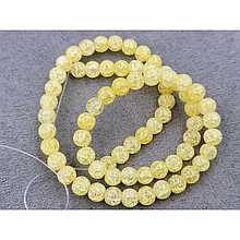 Намистини Сніговий кришталь 6мм жовтий