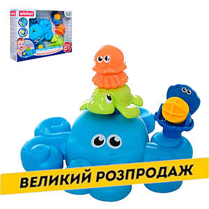 Іграшка для купання WinFun Восьминіг (довжина 20см, водоспад) 7117A-NI Акція до 29.12