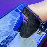 Ігрові напальчники з карбоном HELM (1 пара 2 шт) для ігор на телефоні смартфоні планшеті pubg пабг пубг, фото 5