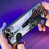 Ігрові напальчники з карбоном HELM (1 пара 2 шт) для ігор на телефоні смартфоні планшеті pubg пабг пубг, фото 4