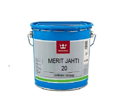 Лак поліуретановий TIKKURILA MERIT JAHTI 20 для деревини, 3 л