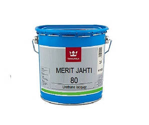 Лак поліуретановий TIKKURILA MERIT JAHTI 80 для деревини, 3л