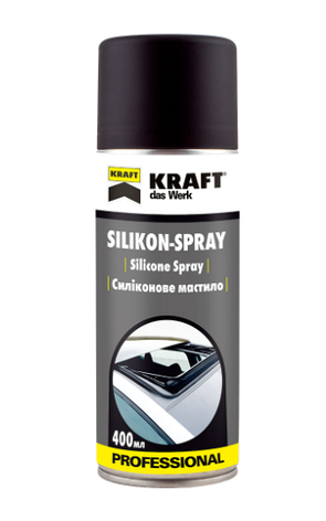 Мастило силіконове Kraft аерозоль 400 мл, фото 1