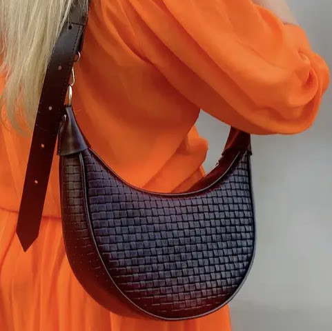 Сумка жіноча "Селена" натуральна шкіра , чорна венетто, фото 1