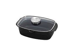 Гусятниця 5,6л Black Pro New з алюмінію з антипригарним покриттям з кришкою 55873 ТМ LESSNER