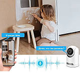 IP камери відеоспостереження CAMERA, Камера на вулицю системи відеоспостереження, Поворотна wifi камера MK-90, фото 7