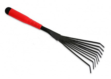 Віялові граблі з покриттям,пластикова ручка,410мм TECHNICS, фото 1