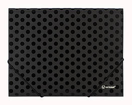 Папка пластикова на гумку А4 NORMA чорна (5060-09N)