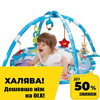 Килимок розвиваючий дитячий Winfun (5 підвісок, 2 дуги) 0843-NI Акція до 29.12