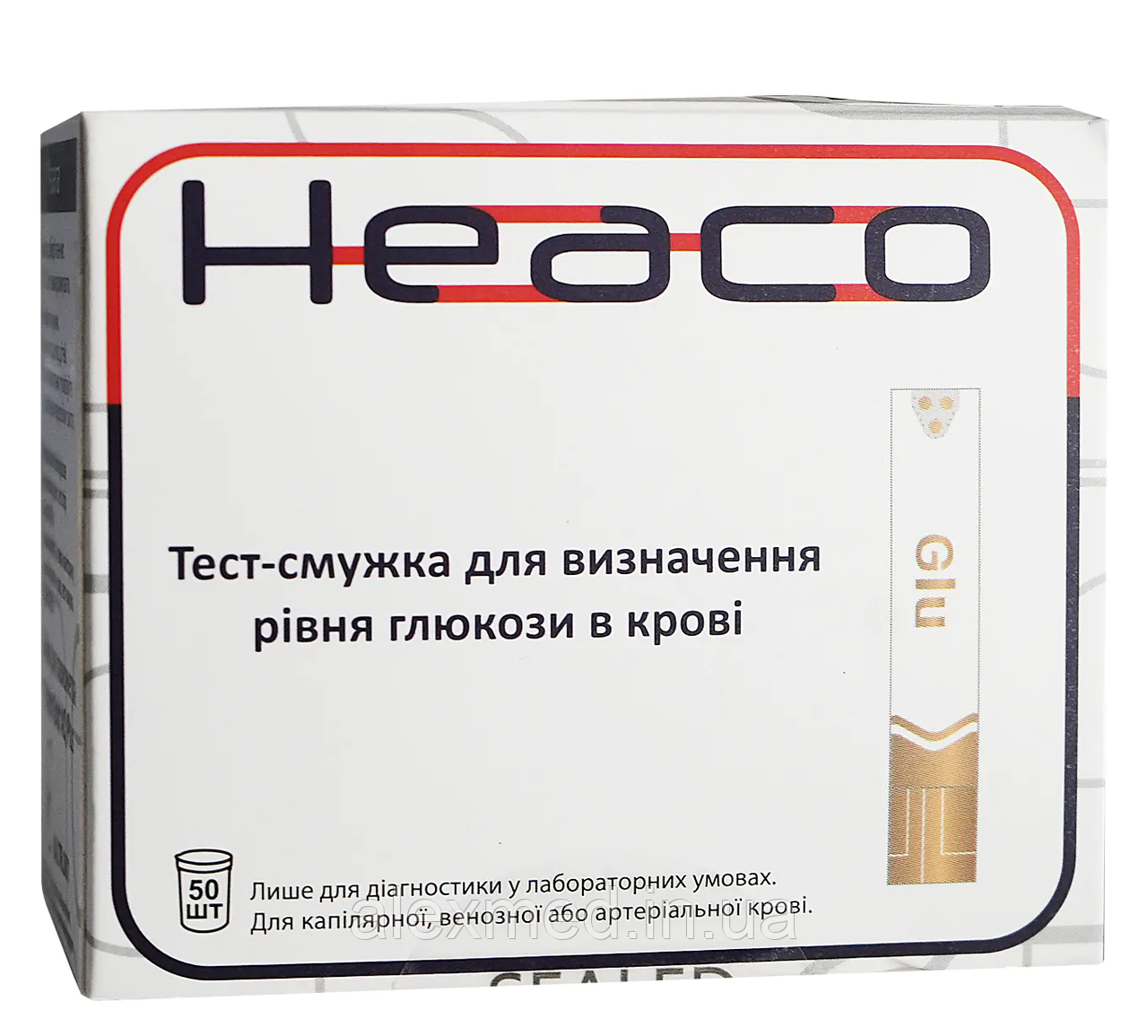 Тест смужки до глюкометра Heaco Gold AQ Plus (50 шт.)