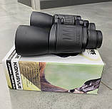 Бінокль KONUS KONUSVUE 10x50 W.A., широкий кут огляду, чохол, ремінь, захисні кришки, фото 2