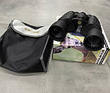 Бінокль KONUS KONUSVUE 10x50 W.A., широкий кут огляду, чохол, ремінь, захисні кришки, фото 4