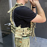 Плитоноска з об'ємними підсумками, Жандарм, з системою МОЛЛІ, MIKADO, plate carrier molle placard, фото 3