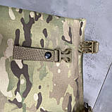 Сидушка (каремат) з м’яким балістичним пакетом одинарна, Cordura 1000D, Мультикам, WINTAC, 350 мм х 300 мм, molle, фастекс, фото 9