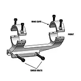 Кріплення для прицілу: моноблок Warne Vapor MSR 30mm mount (V4002M), суцільне на Пікатінні, фото 6