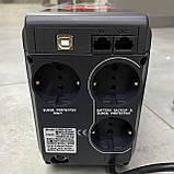 Джерело безперебійного живлення Powercom IMD-825AP LCD, 825 ВА / 495 Вт, 2+1 розетки Schuko, USB, AVR, ДБЖ, фото 4