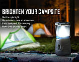 Ліхтар кемпінговий Olight Olantern Grey, 2 насадки, 7600 мАг, магнітна зарядка, IPX4, світло 360°, фото 8
